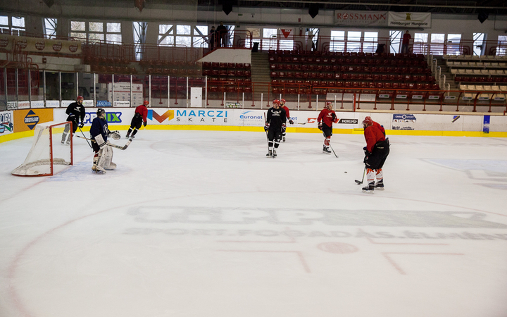 Szurkolói flashmob a DAB edzésén - fotó: Ónodi Zoltán