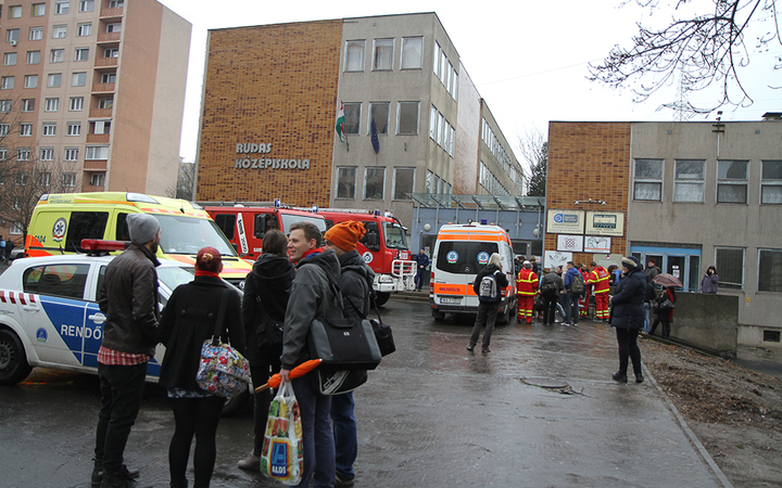 Gázszivárgás a Rudasban - fotó: Sándor Judit