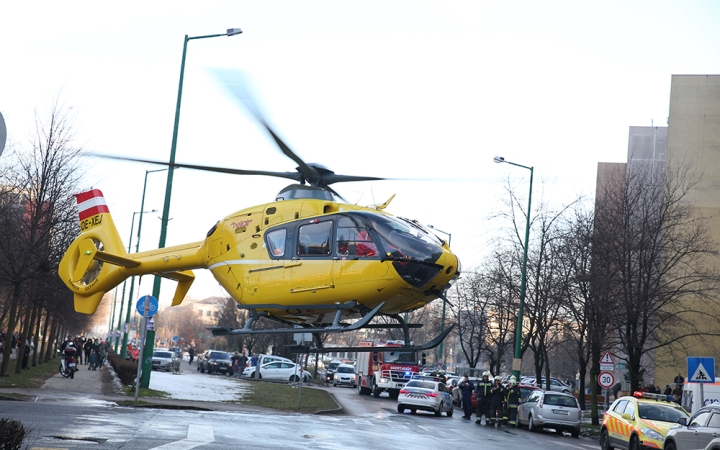 Mentőhelikopteres mentőakció - fotó: Sándor Judit