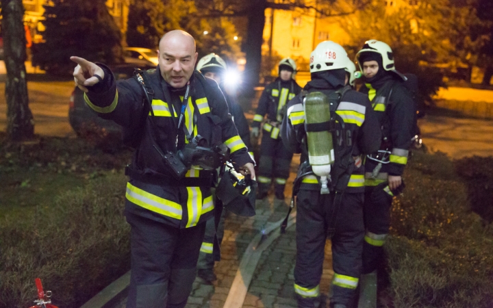 Kiürítési gyakorlat - fotó: Ónodi Zoltán
