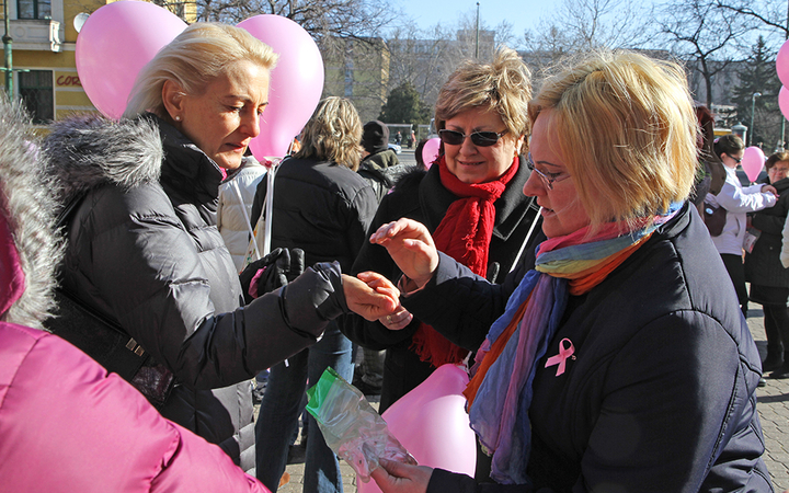 Séta a mellrák ellen-15.03.07. - fotó: Sándor Judit