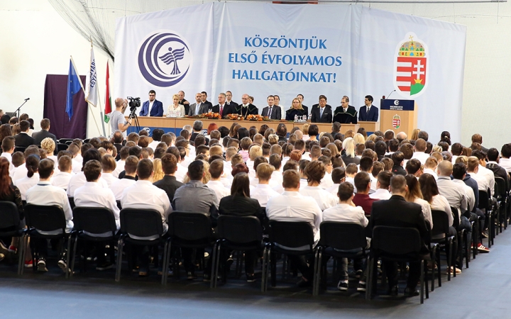 Tanévnyitó az egyetemen (2018) - fotó: Sándor Judit