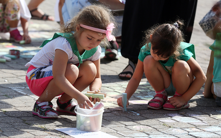 Aszfaltrajzverseny - fotó: Sándor Judit