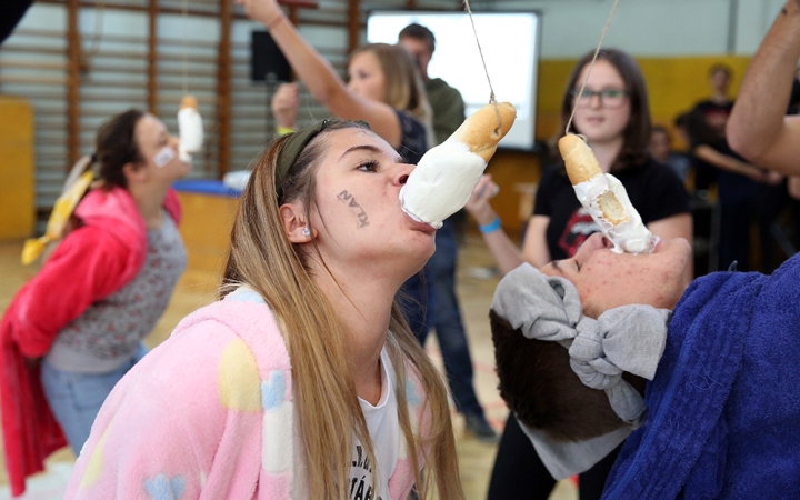 Gólyaavató a Széchenyiben - fotó: Sándor Judit