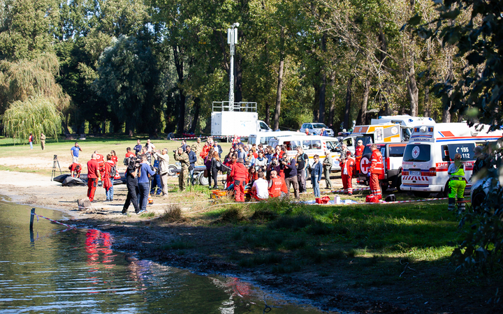 Vöröskeresztes gyakorlat a Szalki-szigeten - fotó: Ónodi Zoltán