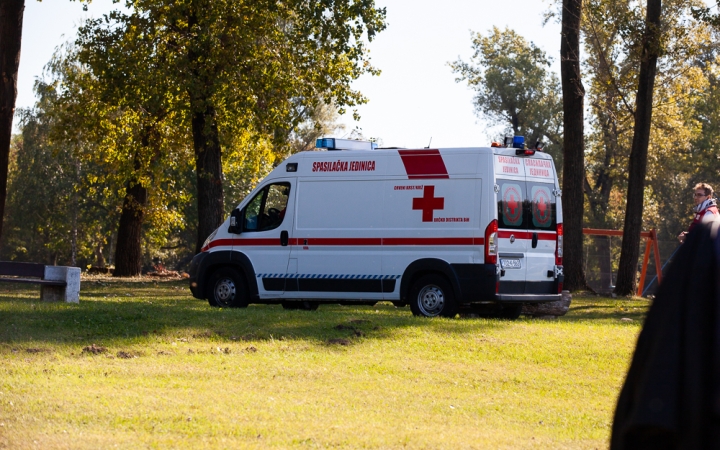 Vöröskeresztes gyakorlat a Szalki-szigeten - fotó: Ónodi Zoltán