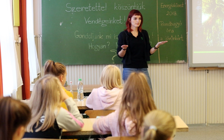 Az energiakövet tanórája - fotó: Sándor Judit