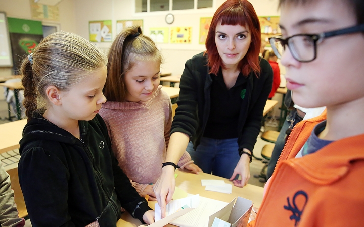 Az energiakövet tanórája - fotó: Sándor Judit