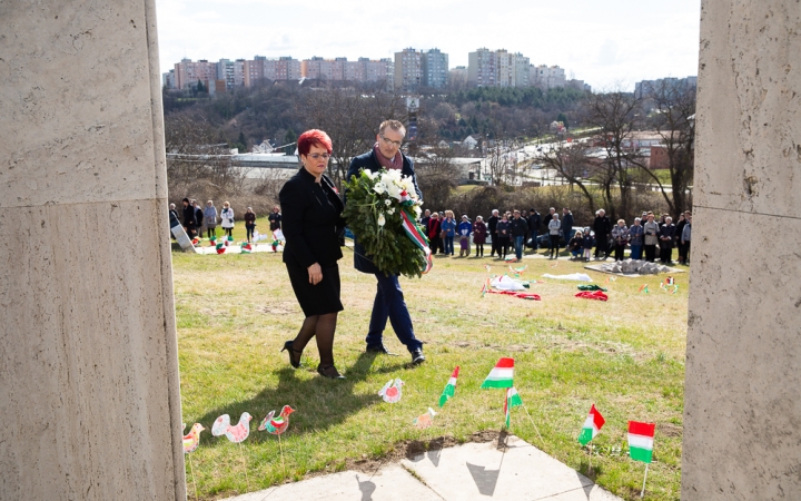 Megemlékezés a nemzeti ünnepen (2019) - fotó: Ónodi Zoltán