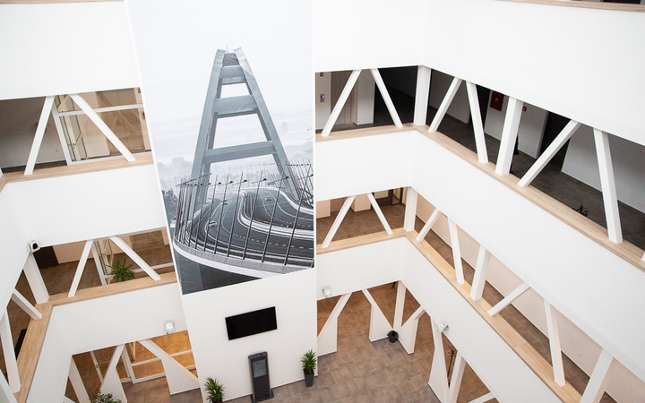 Sajtóbejárás a felújított Járási Hivatalban - fotó: Ónodi Zoltán