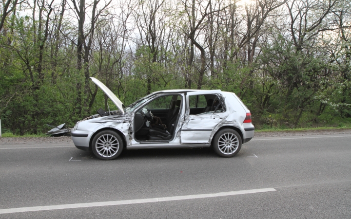Karambol a 6-os úton - fotó: Ónodi Zoltán