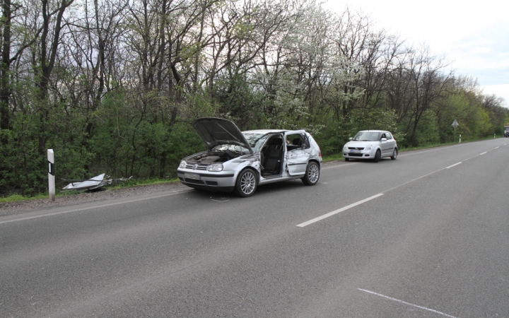 Karambol a 6-os úton - fotó: Ónodi Zoltán