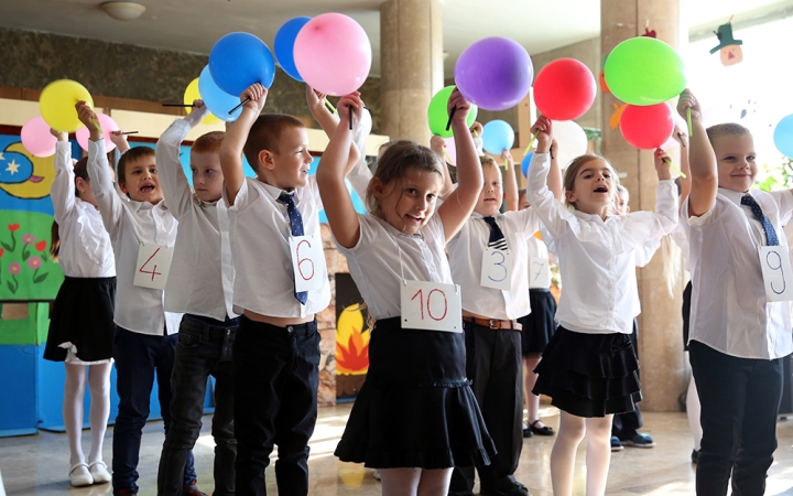 Elsősavató a Szabó Magda iskolában - fotó: Sándor Judit