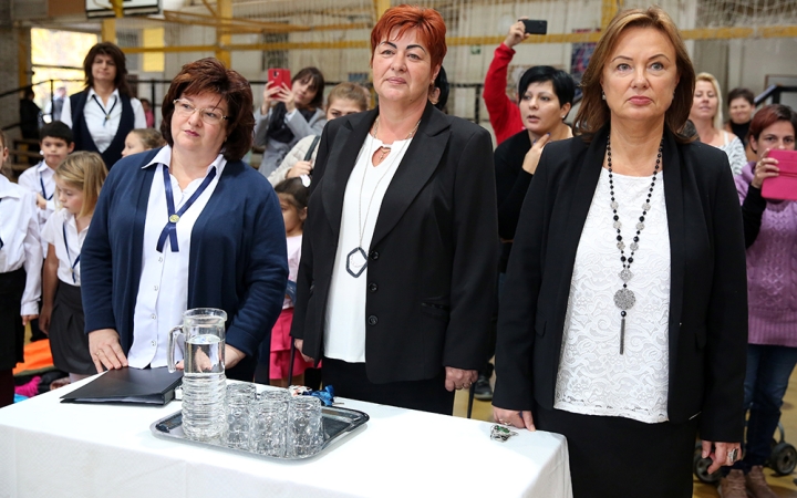 Elsősavató az Arany iskolában (2019) - fotó: Sándor Judit