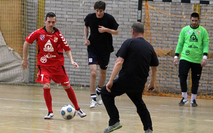 Kispályás foci a sportnapon - fotó: Sándor Judit