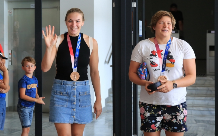 Hazatértek az olimpiai bronzérmes válogatott dunaújvárosi tagjai - fotó: 