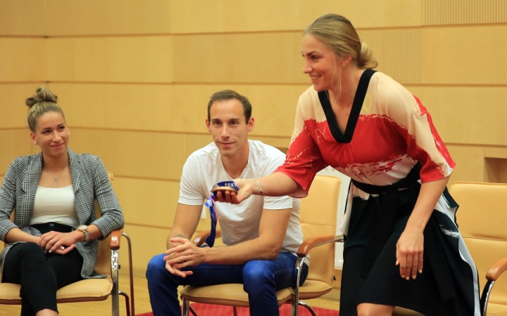 Sportolók köszöntése a Városházán - fotó: 