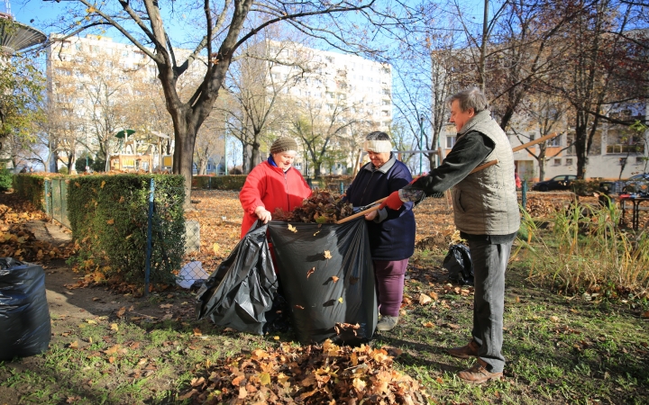 Levélszedés a város közterein - fotó: 