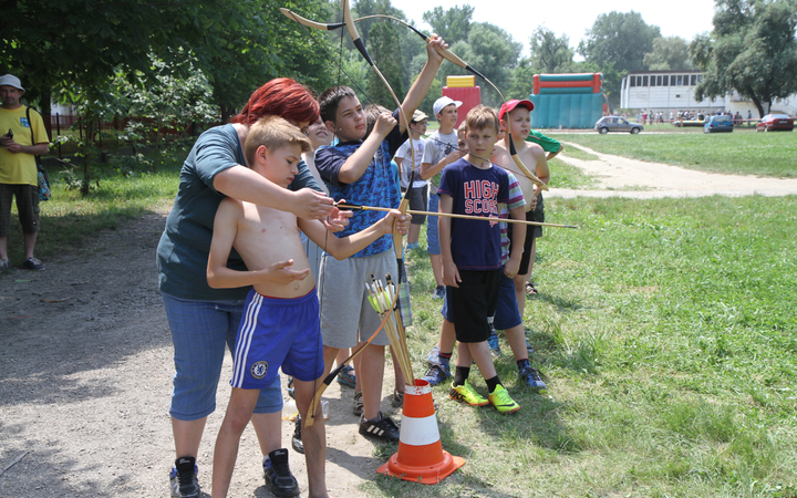Dózsa iskolások a Szalki szigeten - fotó: Ónodi Zoltán