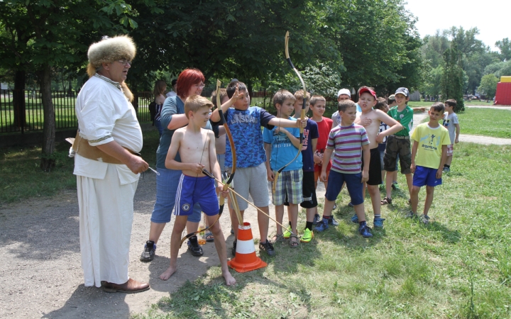 Dózsa iskolások a Szalki szigeten - fotó: Ónodi Zoltán