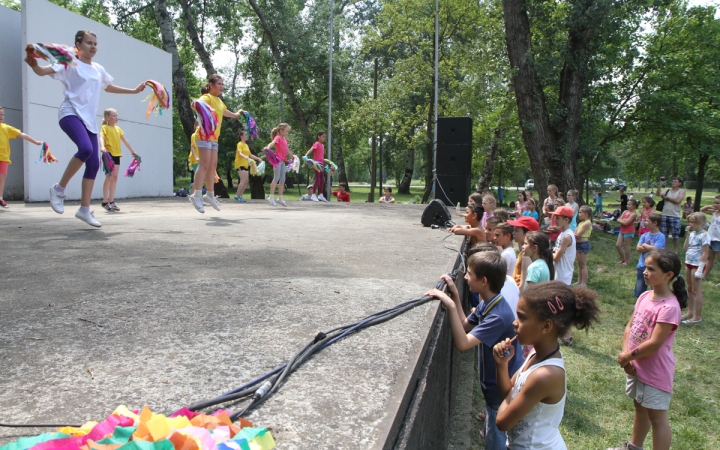 Dózsa iskolások a Szalki szigeten - fotó: Ónodi Zoltán