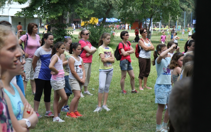 Dózsa iskolások a Szalki szigeten - fotó: Ónodi Zoltán