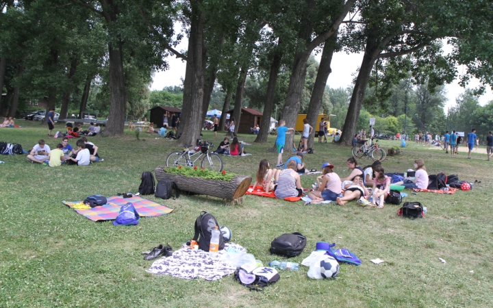 Dózsa iskolások a Szalki szigeten - fotó: Ónodi Zoltán