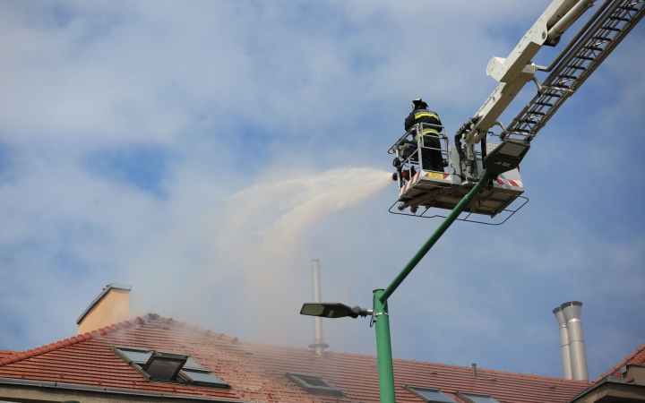 Lakástűz a Dózsa György úton - fotó: 
