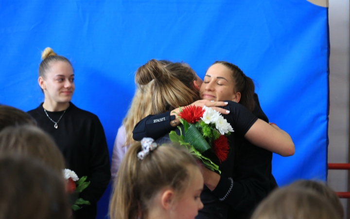 Tornászok fogadása az Eb után - fotó: 