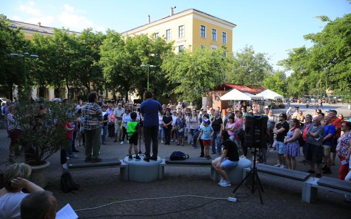 Demonstráció a státusztörvény ellen - fotó: 