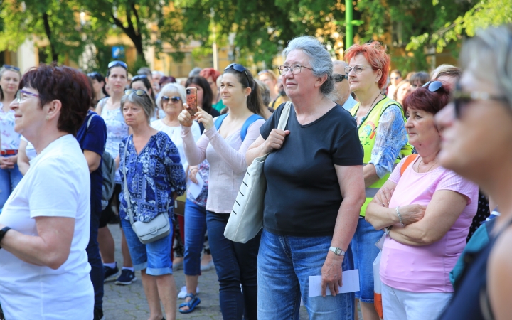 Demonstráció a státusztörvény ellen - fotó: 