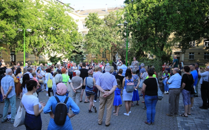 Demonstráció a státusztörvény ellen - fotó: 