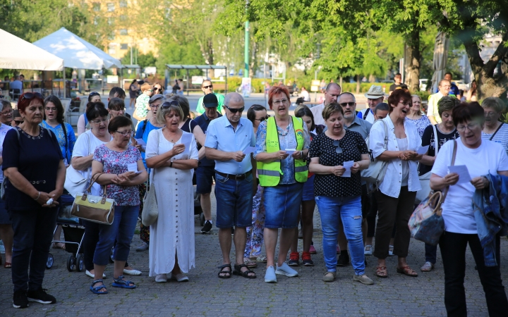 Demonstráció a státusztörvény ellen - fotó: 