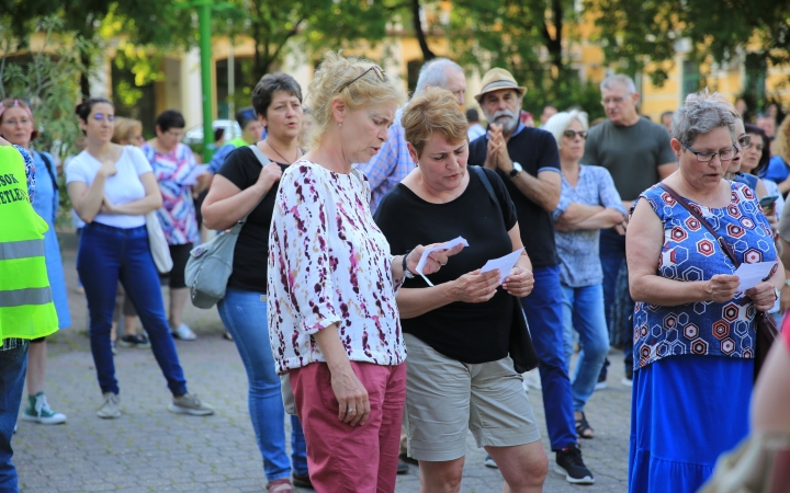 Demonstráció a státusztörvény ellen - fotó: 