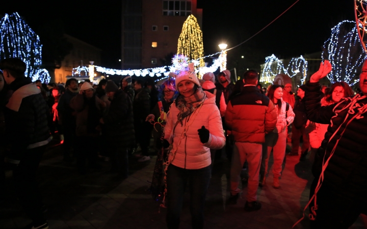 Szilveszter a Városháza téren - fotó: 