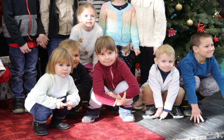 Joulupukki a Béke városrészben - fotó: 