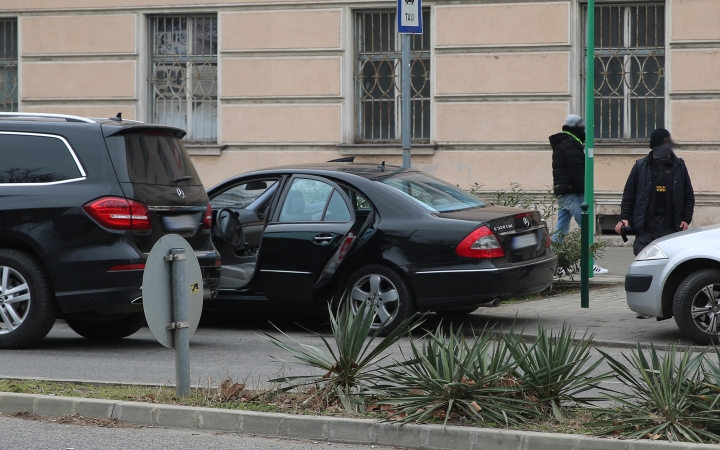 Rendőrségi akció a belvárosban  - fotó: 