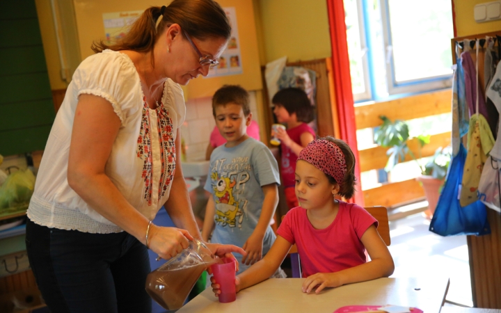 Szüret a Dózsa iskolában - fotó: Ónodi Zoltán