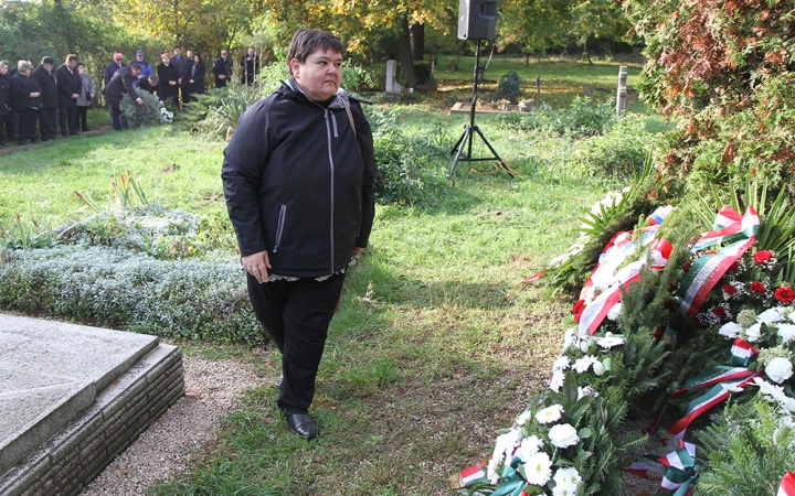 Az 1956-os forradalom hőseire emlékezve - fotó: Sándor Judit