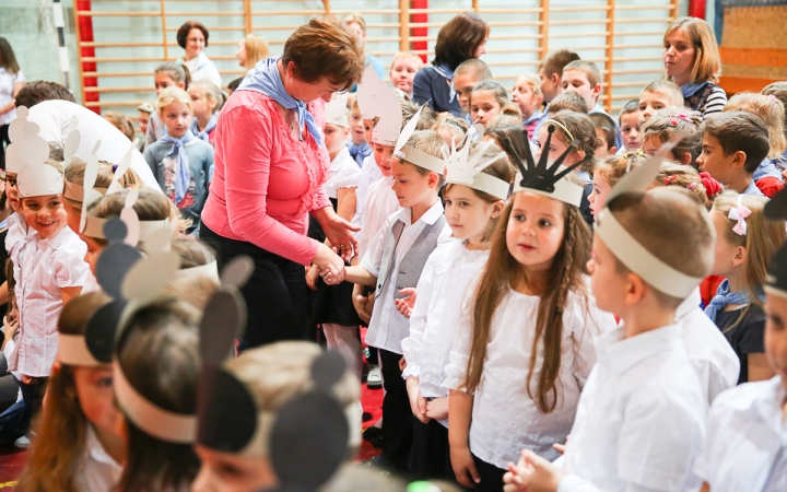 Elsősavató a Dózsa iskolában - fotó: Ónodi Zoltán