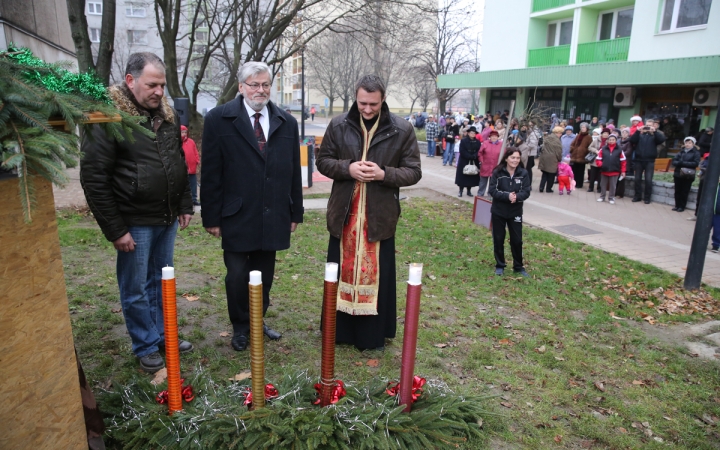 Mikulás a Római városrészi adventen - fotó: Ónodi Zoltán