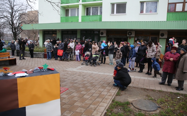 Mikulás a Római városrészi adventen - fotó: Ónodi Zoltán