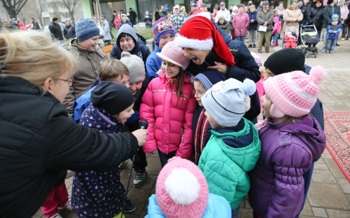 Mikulás a Római városrészi adventen - fotó: Ónodi Zoltán