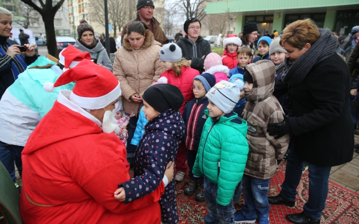 Mikulás a Római városrészi adventen - fotó: Ónodi Zoltán