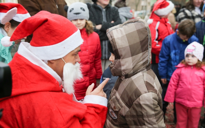 Mikulás a Római városrészi adventen - fotó: Ónodi Zoltán