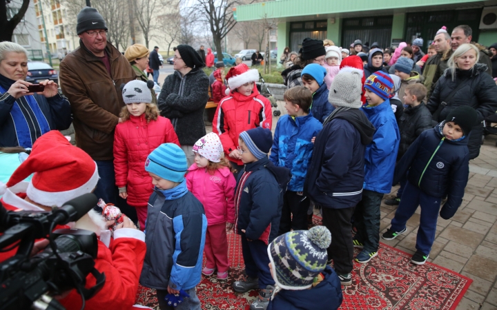 Mikulás a Római városrészi adventen - fotó: Ónodi Zoltán