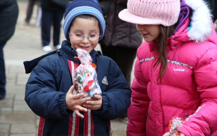 Mikulás a Római városrészi adventen - fotó: Ónodi Zoltán