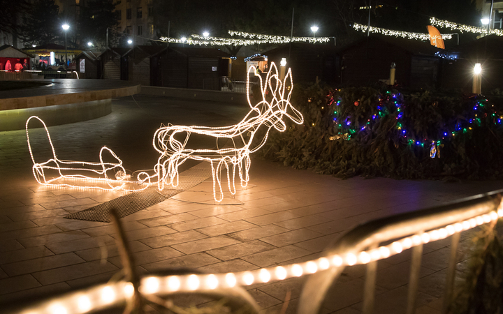 Adventi forgatag a főtéren - fotó: Ónodi Zoltán