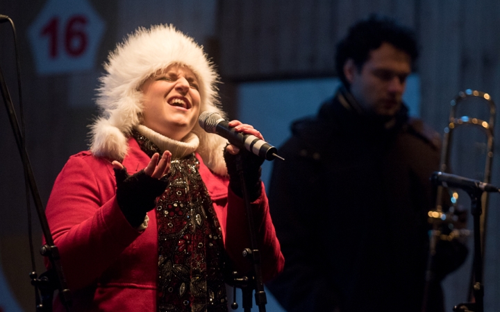 Főtéri Advent: Kelemen Angelika és a Fourtissimo - fotó: Ónodi Zoltán