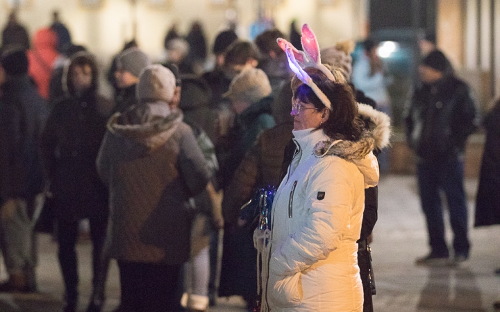 Szilveszter a Főtéren - fotó: Ónodi Zoltán